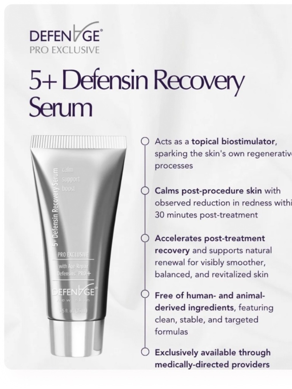 DefenAge® PRO: NEW 5+ Defensin Recovery Serum